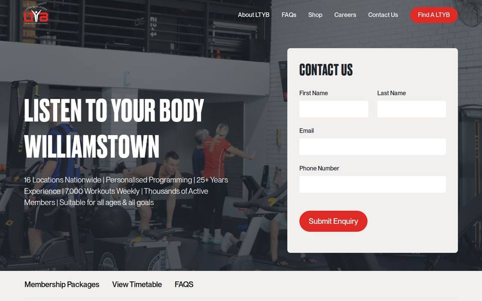 Listen To Your Body website