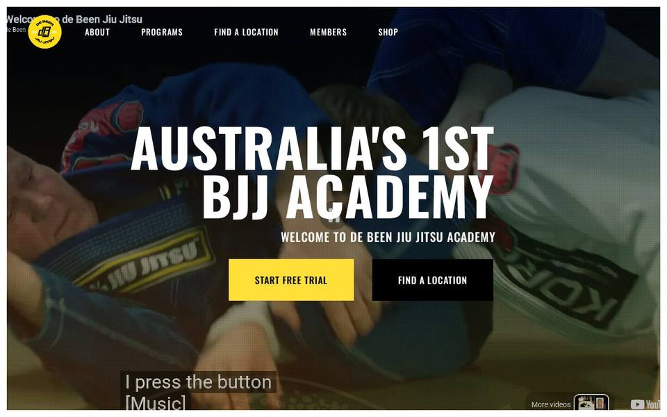 De Been 100% Jiu Jitsu website