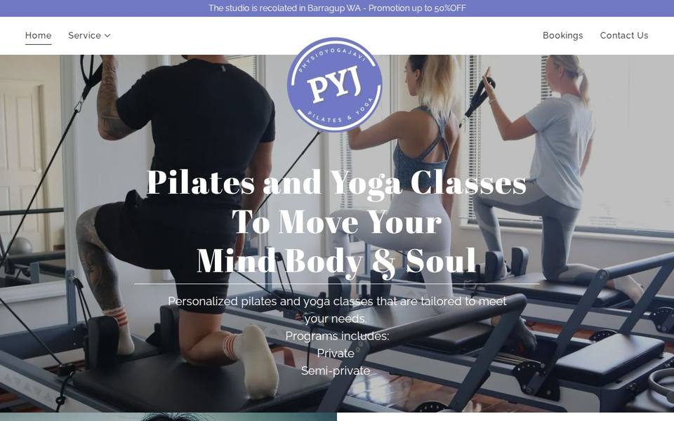 Physioyogajavi website