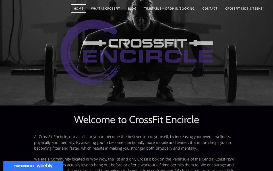 CrossFit Encircle website