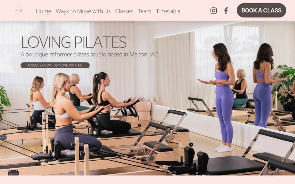Loving Pilates website