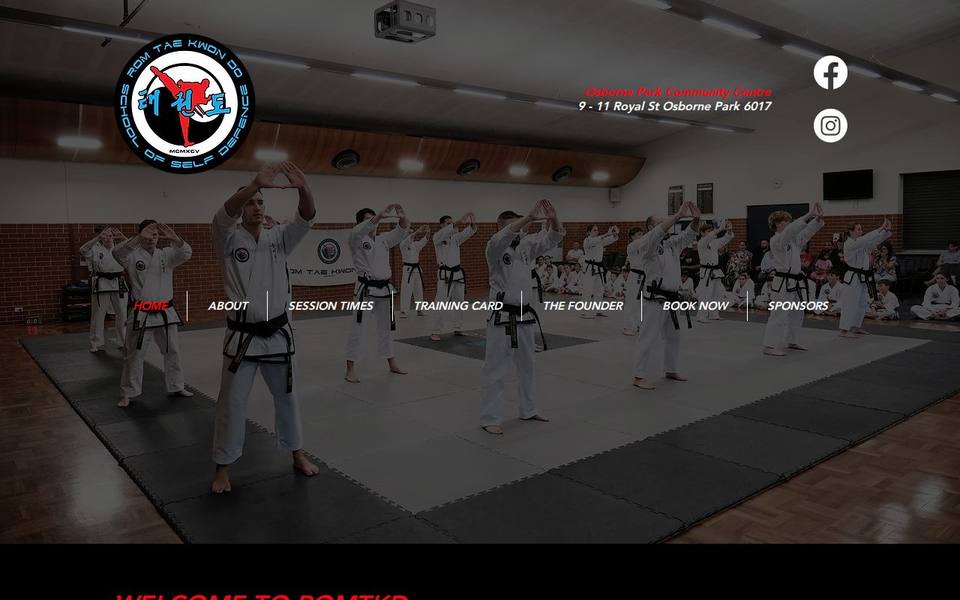 Rom Tae Kwon Do website