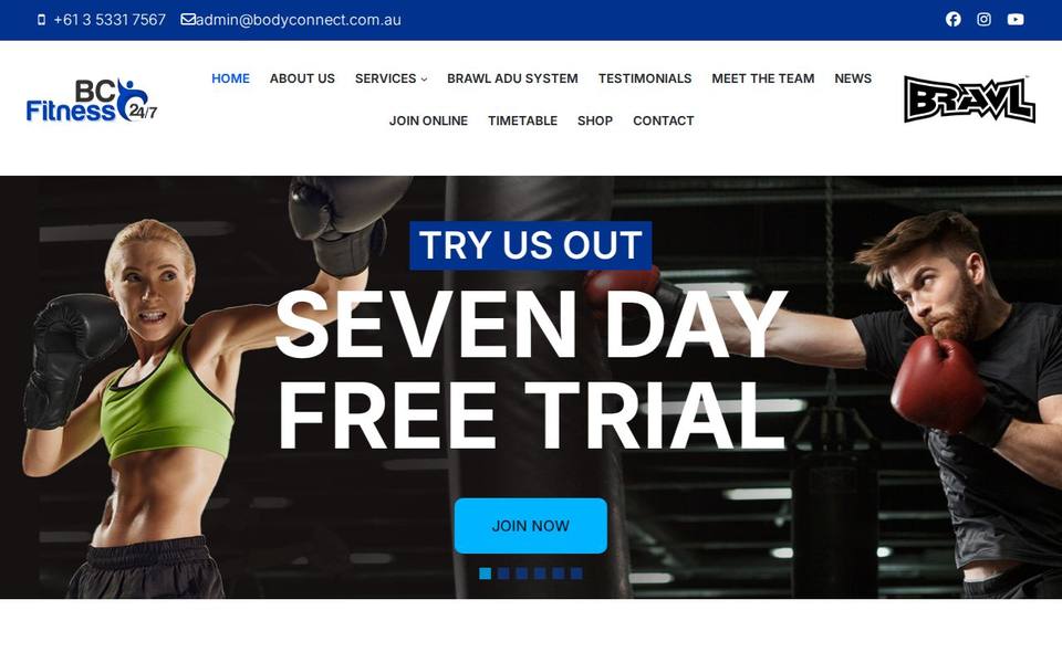 Bodyconnect Personal Training website