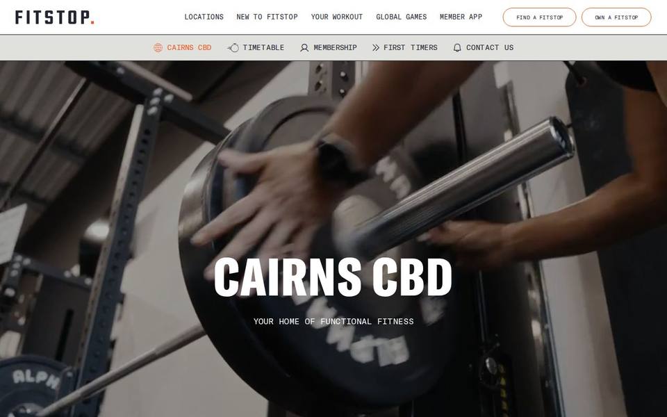 Fitstop Cairns CBD website