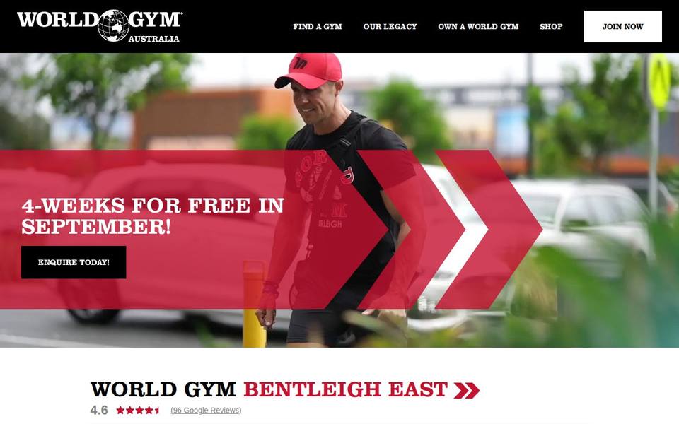 World Gym Bentleigh East website