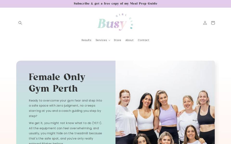 Busy Girl Club website