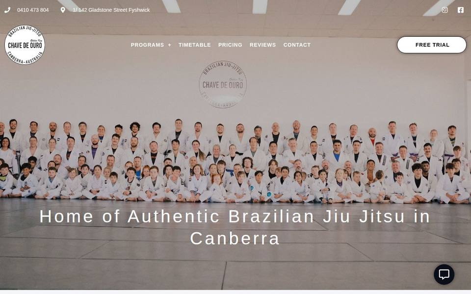 Chave de Ouro Jiu-Jitsu Canberra website