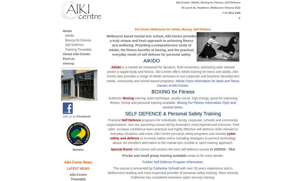 Aiki-Centre website