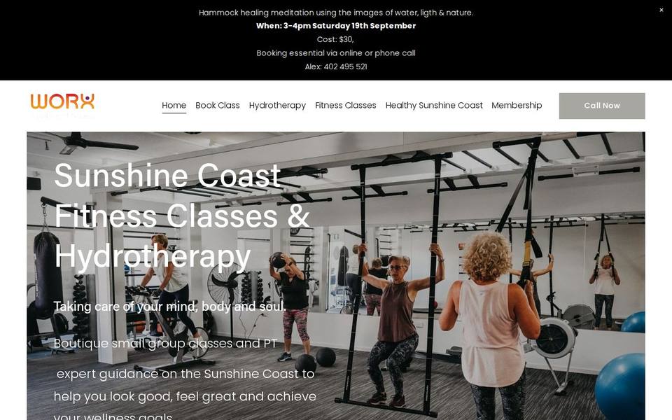 Worx Fitness website