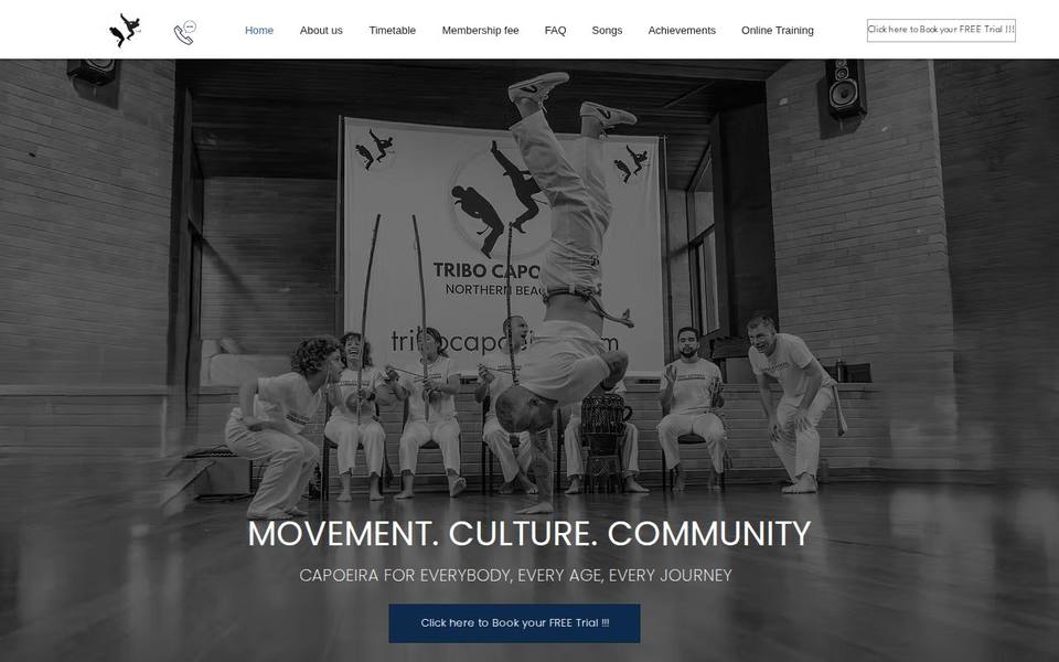Tribo Capoeira website