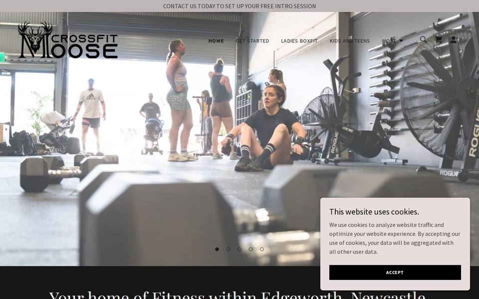 CrossFit Moose Fitness website