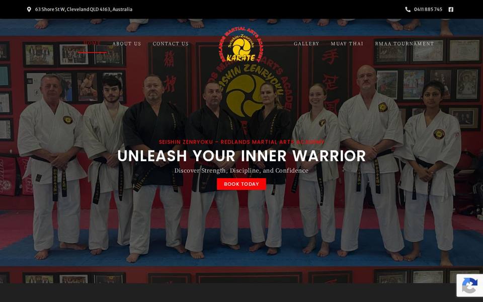 Redlands Martial Arts Academy website