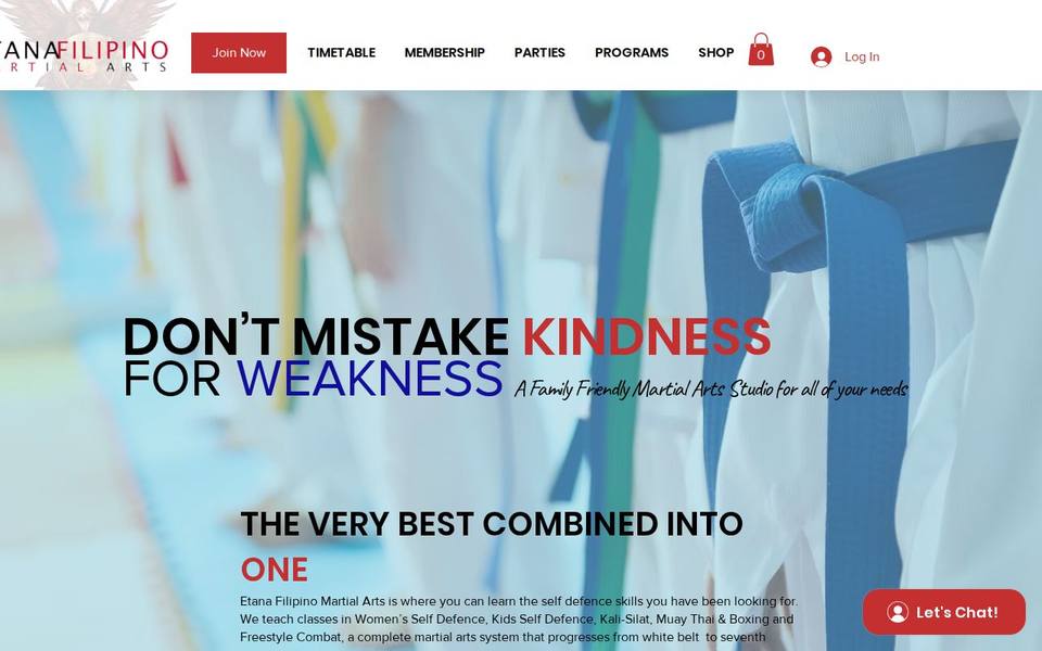 Etana Filipino Martial Arts website