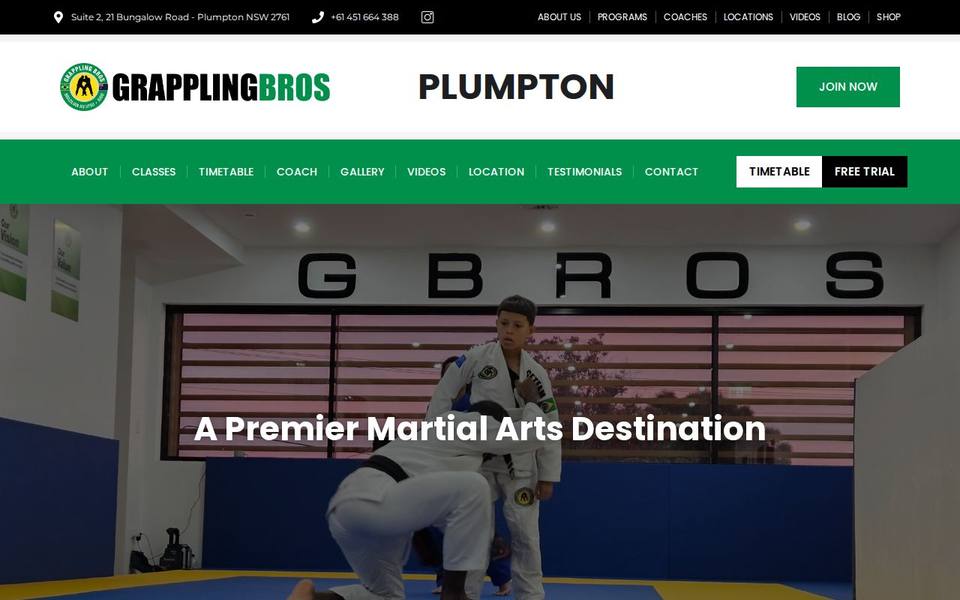 Grappling Bros Penrith Plumpton website