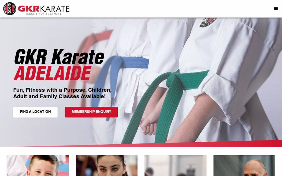GKR Karate website