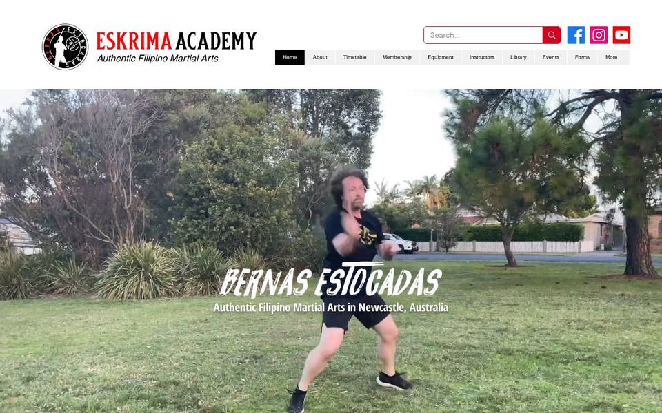 Eskrima Academy website