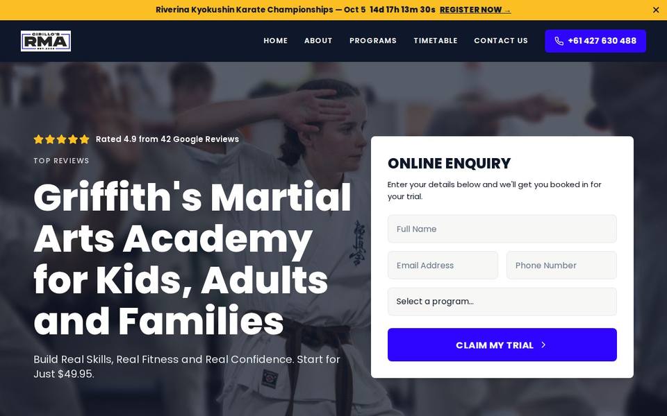RMA & Total Fitness website