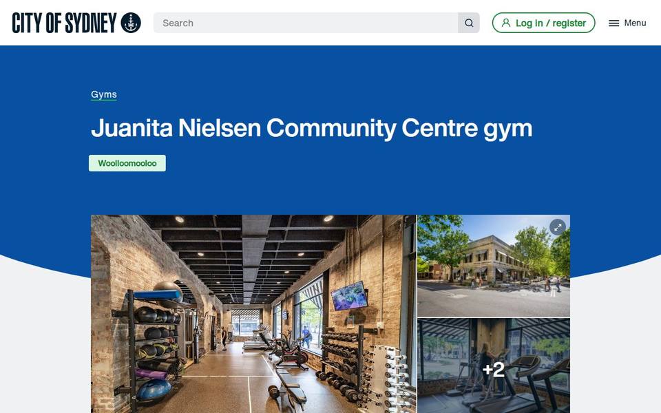 Juanita Nielsen Community Centre Gym website