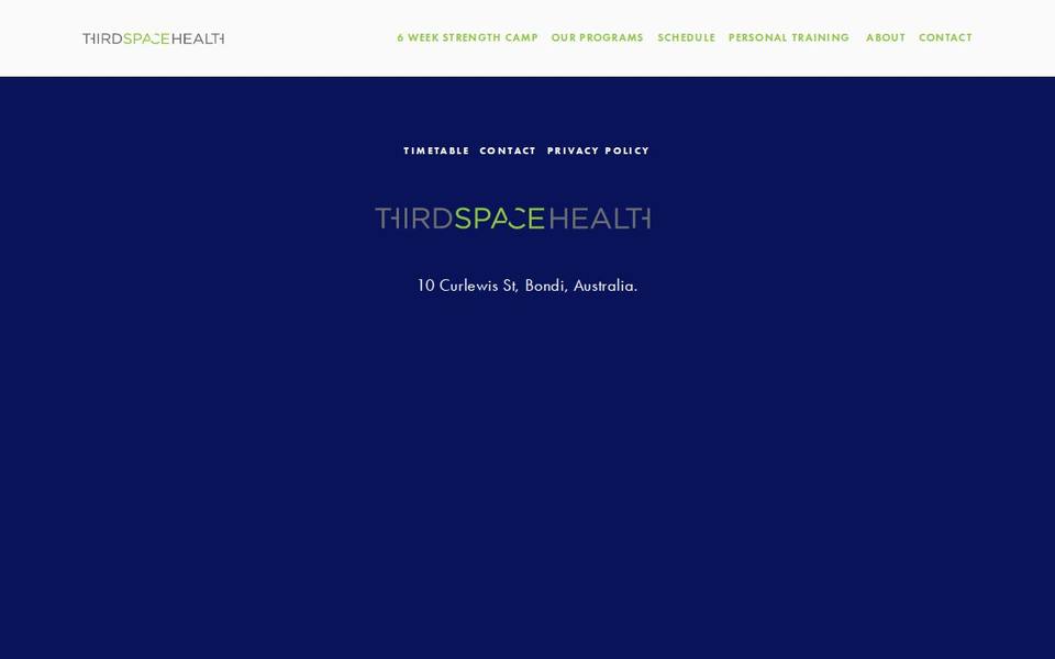 Third Space Health website