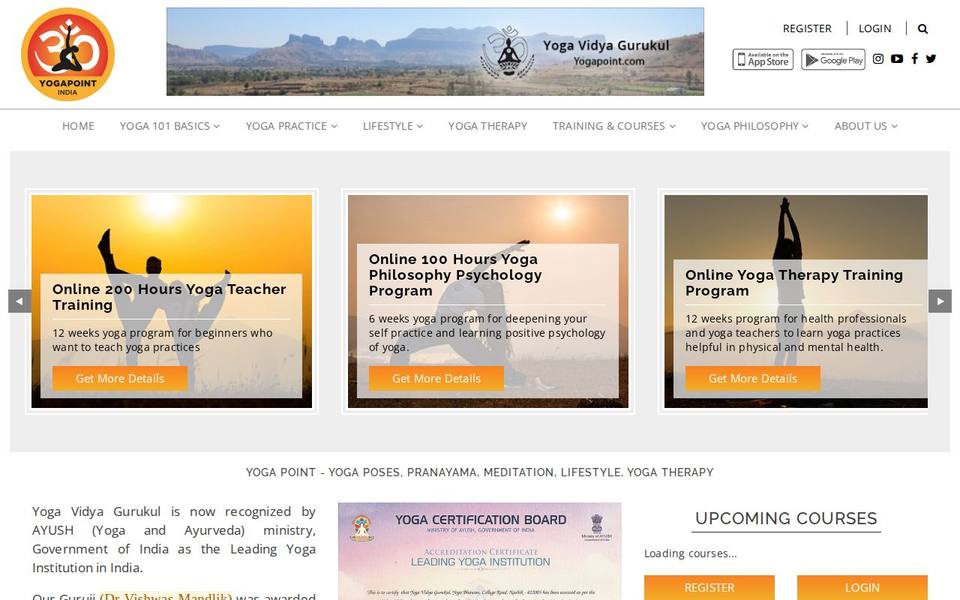Yogapoint website