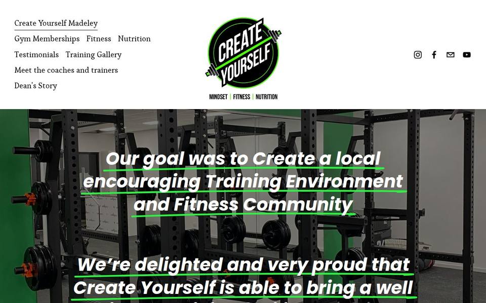 Create Yourself Madeley website