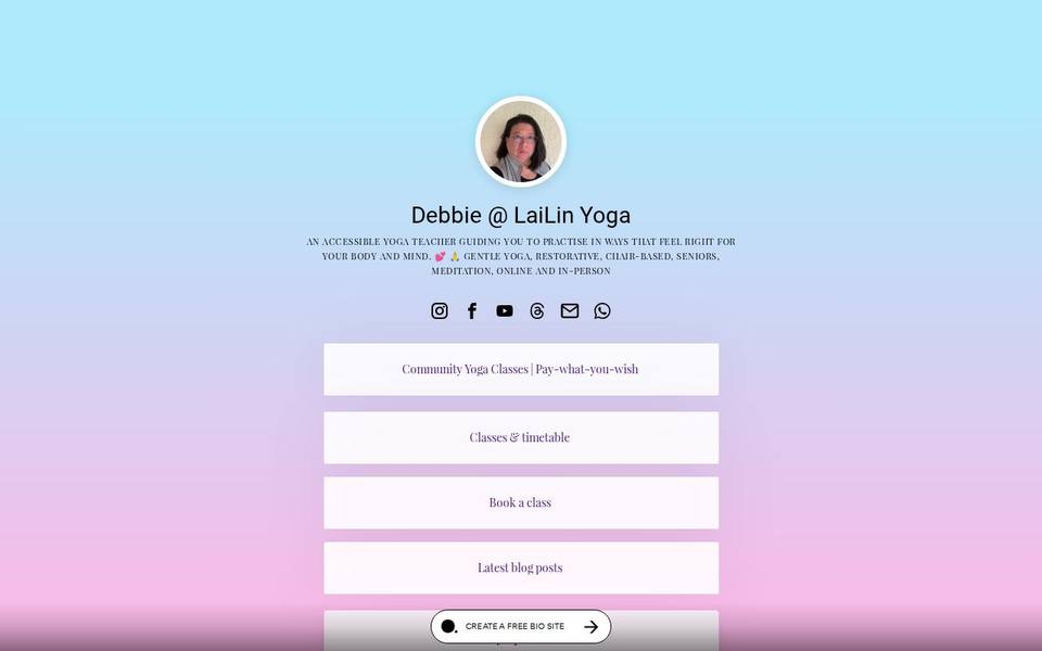 LaiLin Yoga website