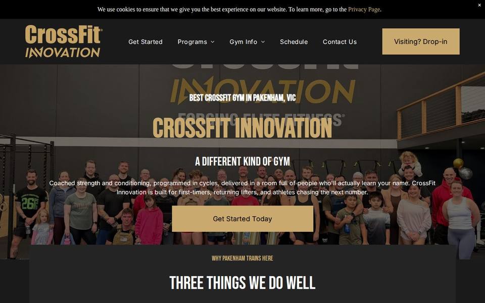 CrossFit Innovation website