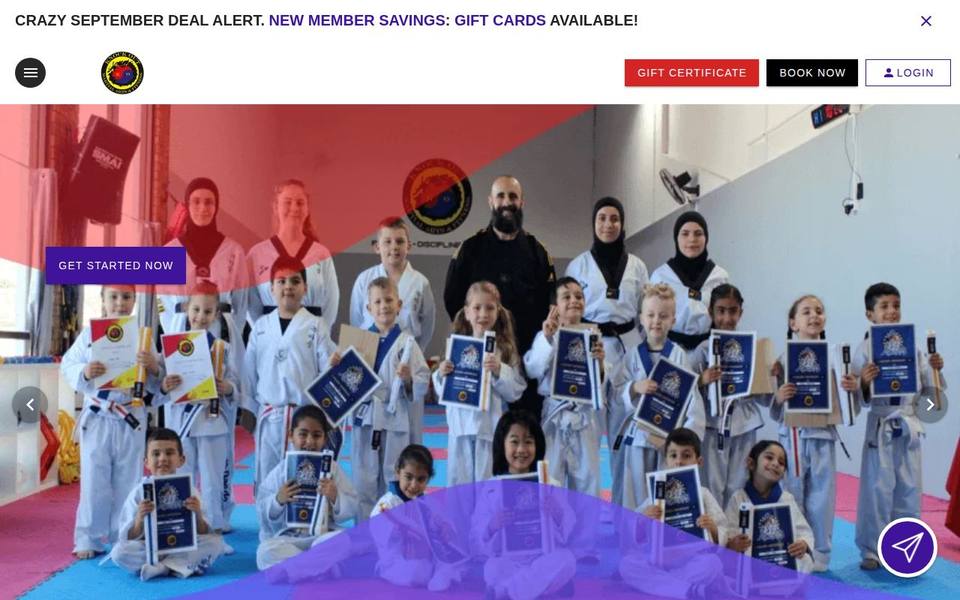 Knock Out Martial Arts and Fitness website