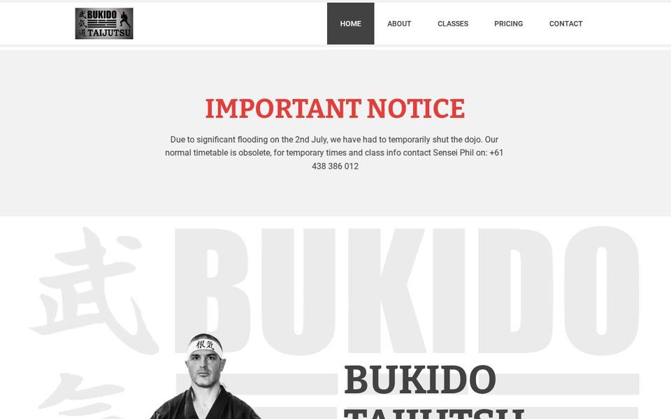 Bukido Taijutsu website