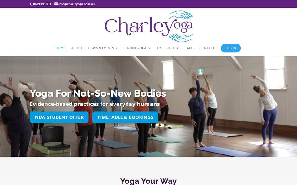 Charleyoga Applecross website