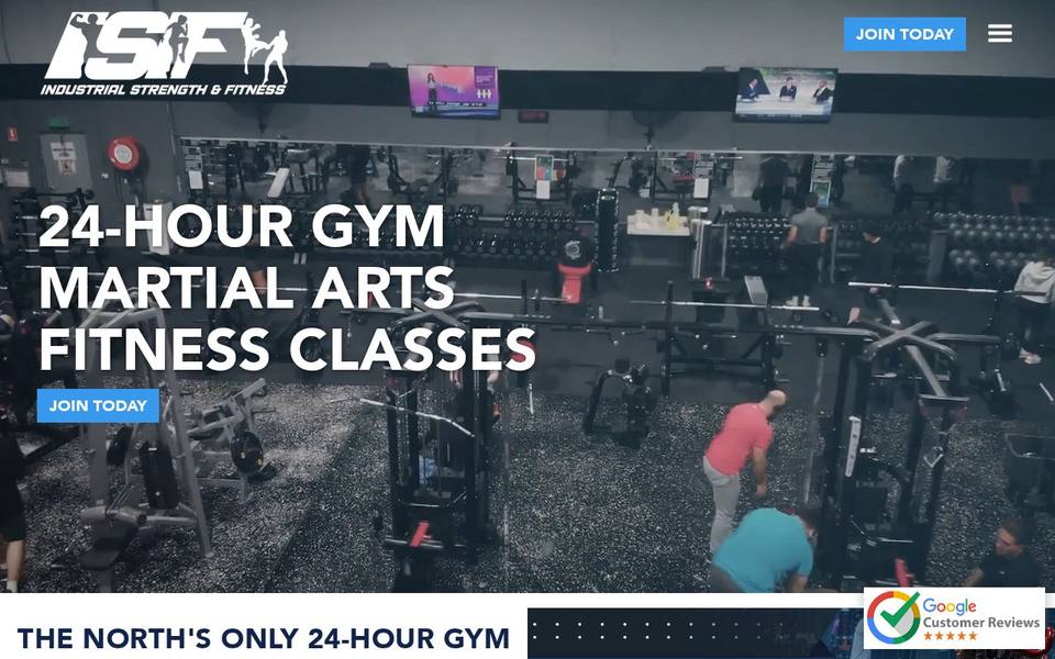 Industrial Strength and Fitness website