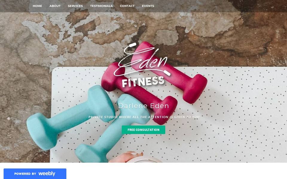 Eden Fitness website