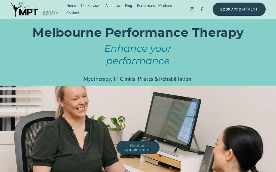 Melbourne Performance Therapy website
