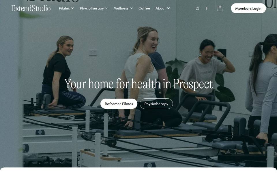Extend Studio website