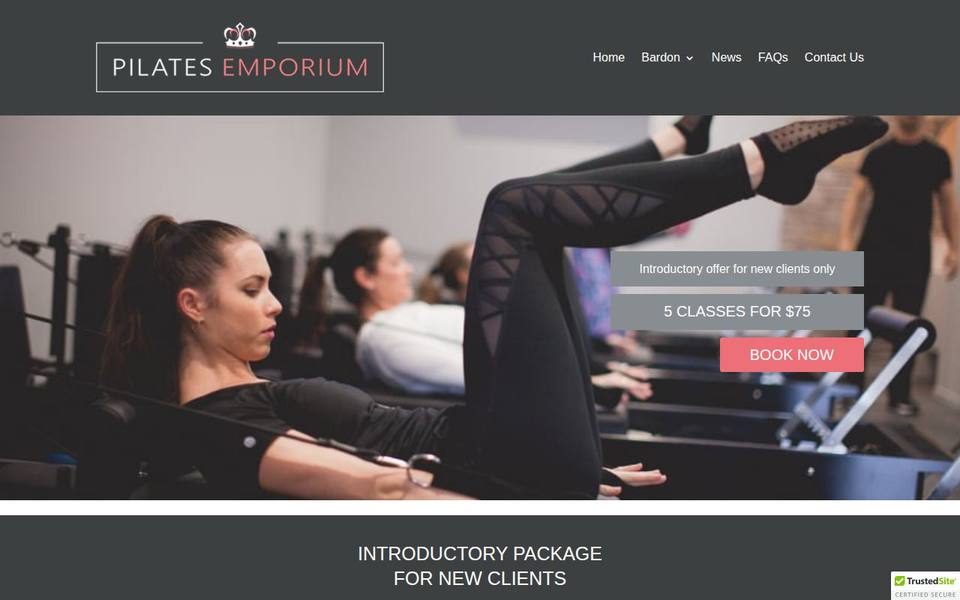 Pilates Emporium Bardon website