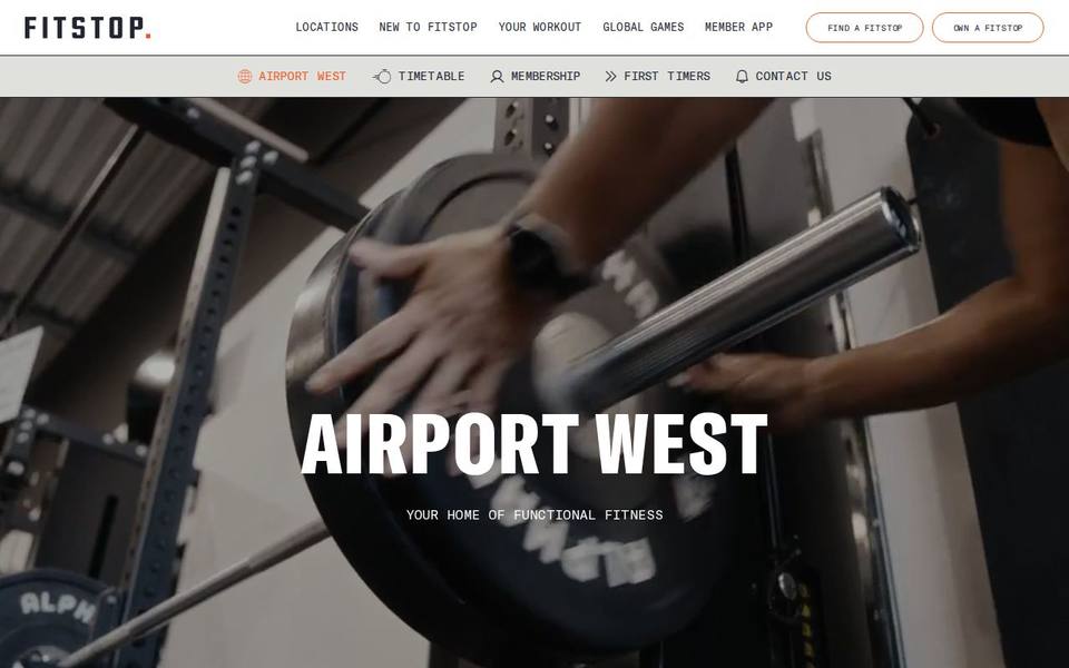 Fitstop Airport West website