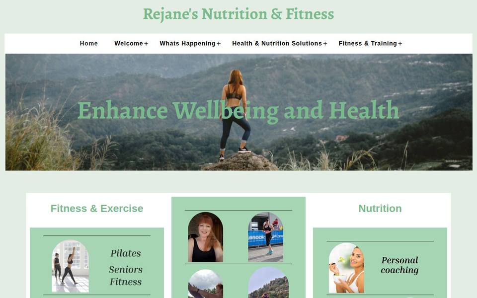 Rejane's Nutrition and Fitness website