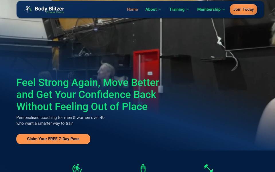 Body Blitzer Fitness Centre website