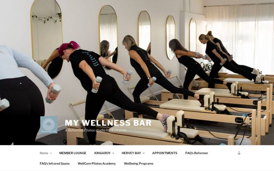 My Wellness Bar website