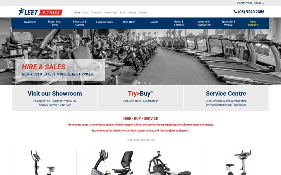 Fleet Fitness website