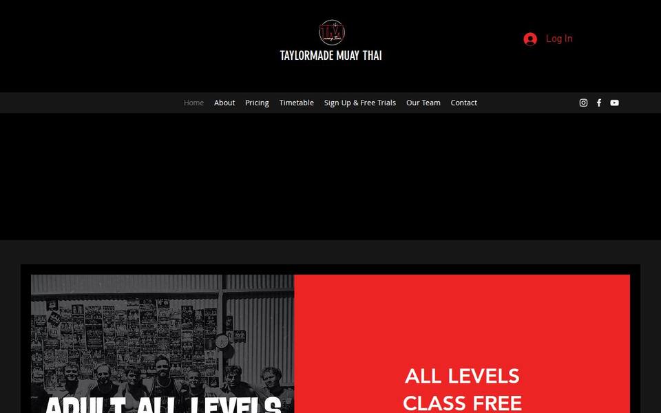 Taylormade Muay Thai website