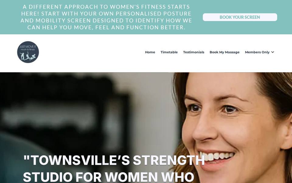 Just Move It Health & Fitness website