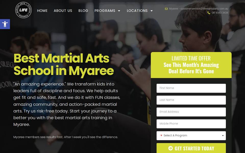 Life Martial Arts website