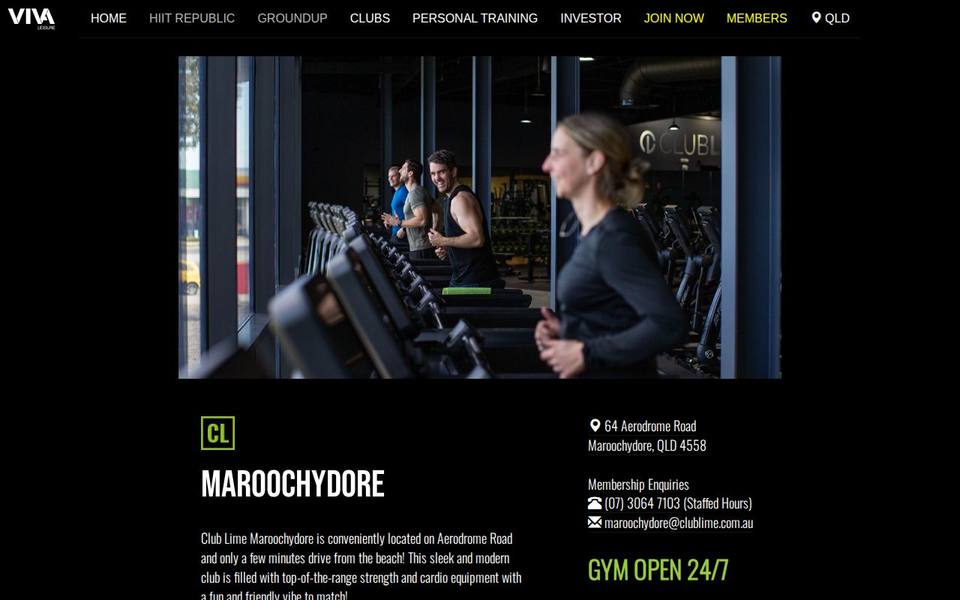 Club Lime Maroochydore website