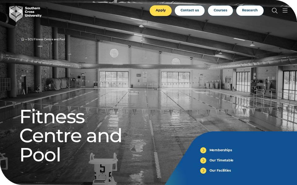 SCU Fitness Centre & Pool website