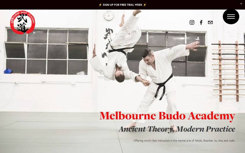 Melbourne Budo Academy website