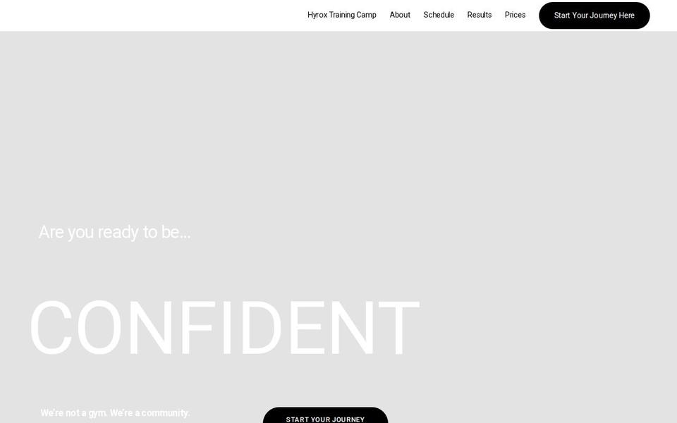 Black Label Fitness website