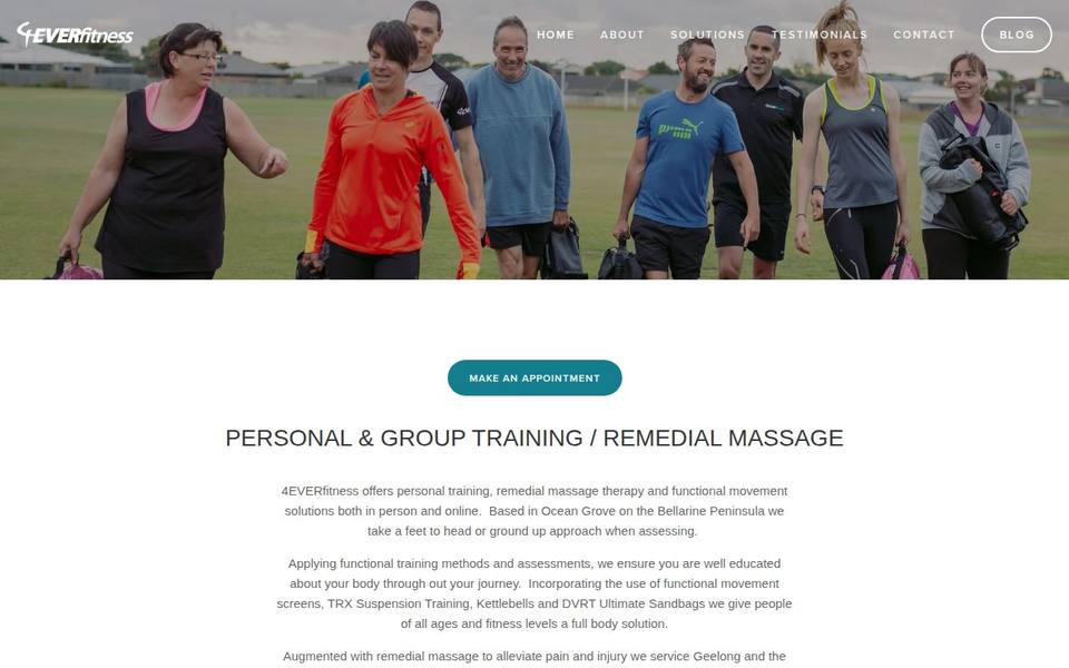 Team 4EVERfitness website
