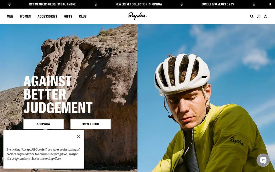 Rapha Sydney website