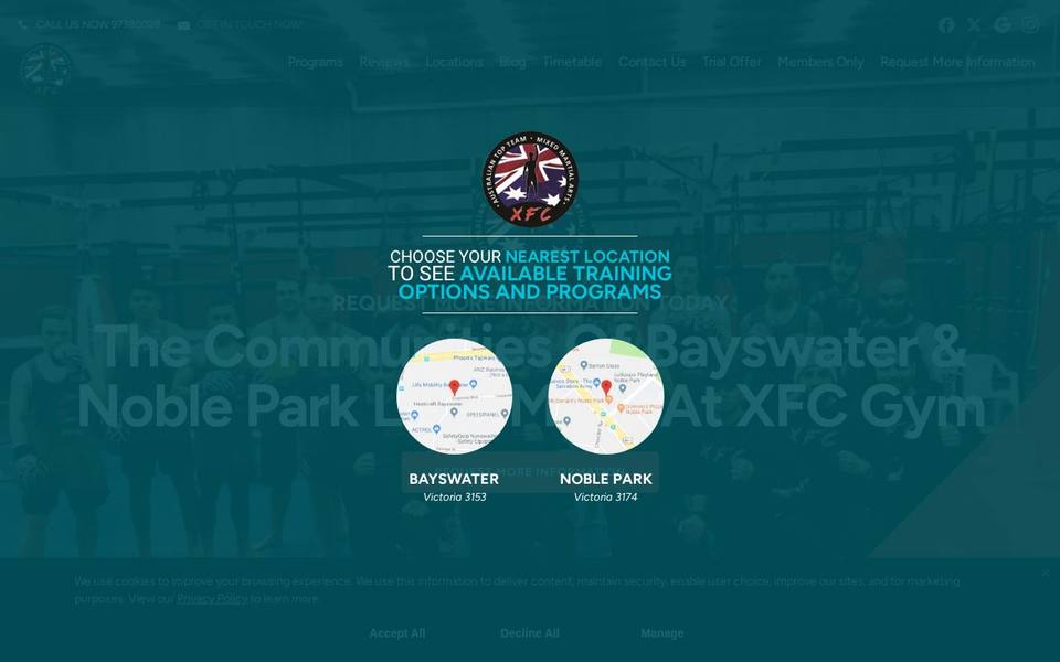 XFC Bayswater website